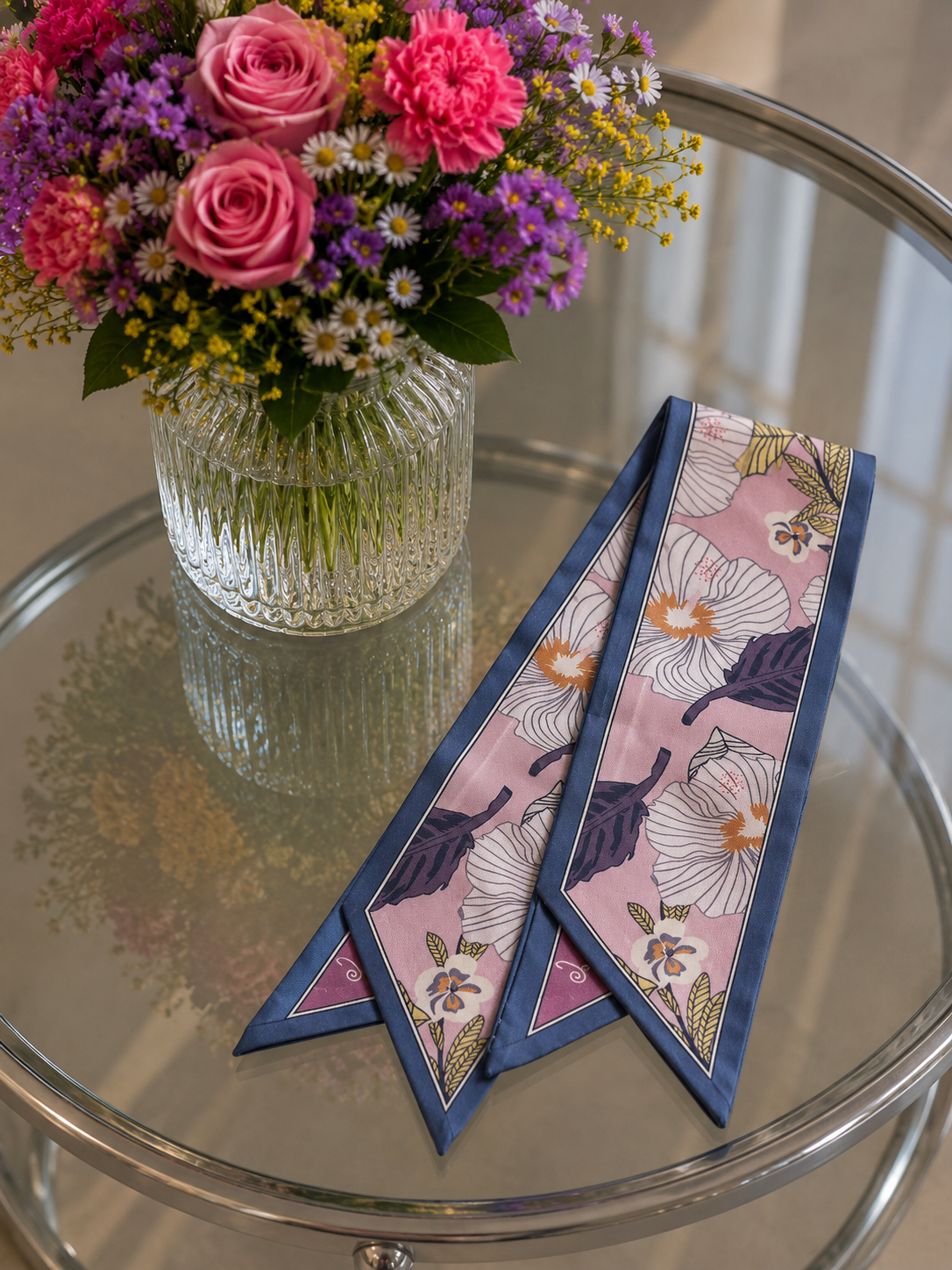 Bandeau "Japan Style" con fiori