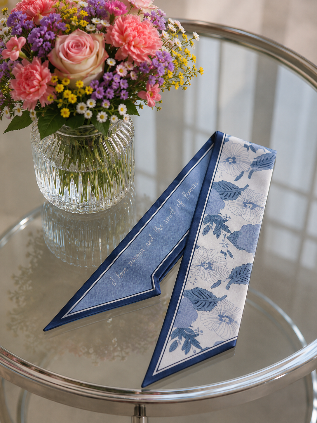 Bandeau "Japan style" con fiori