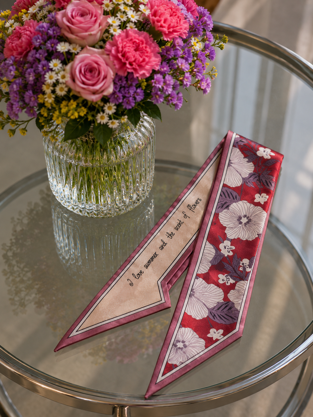 Bandeau "Japan style" con fiori