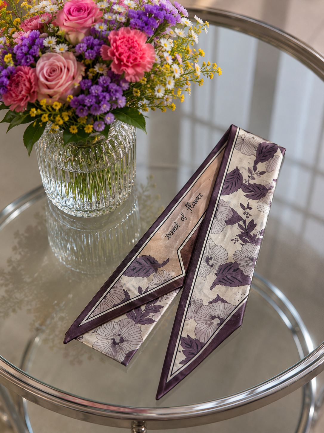 Bandeau "Japan style" con fiori