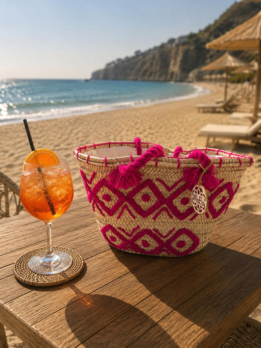 Borsa Mare Tribal Paglia